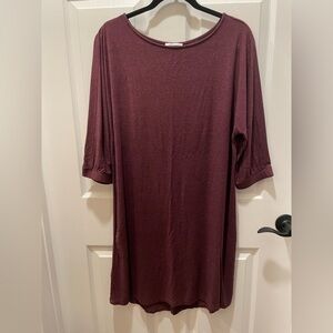 Casual Burgundy Women's Dress or Top